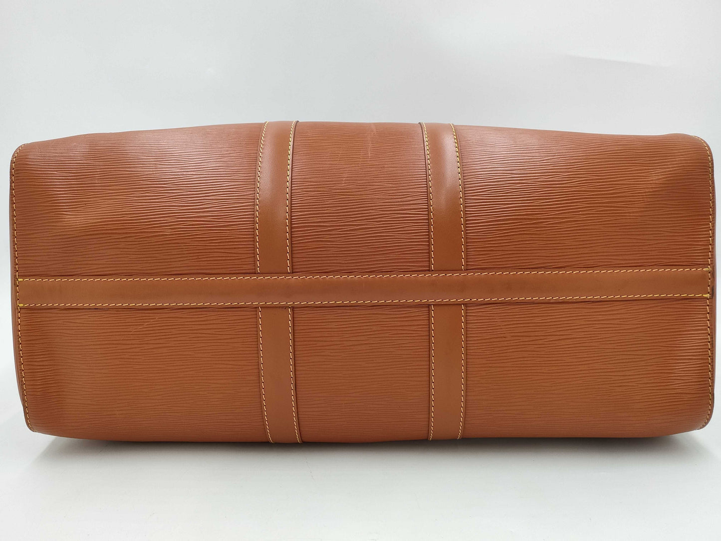 LOUIS VUITTON Epi Keepall 45 Brown Boston Bag