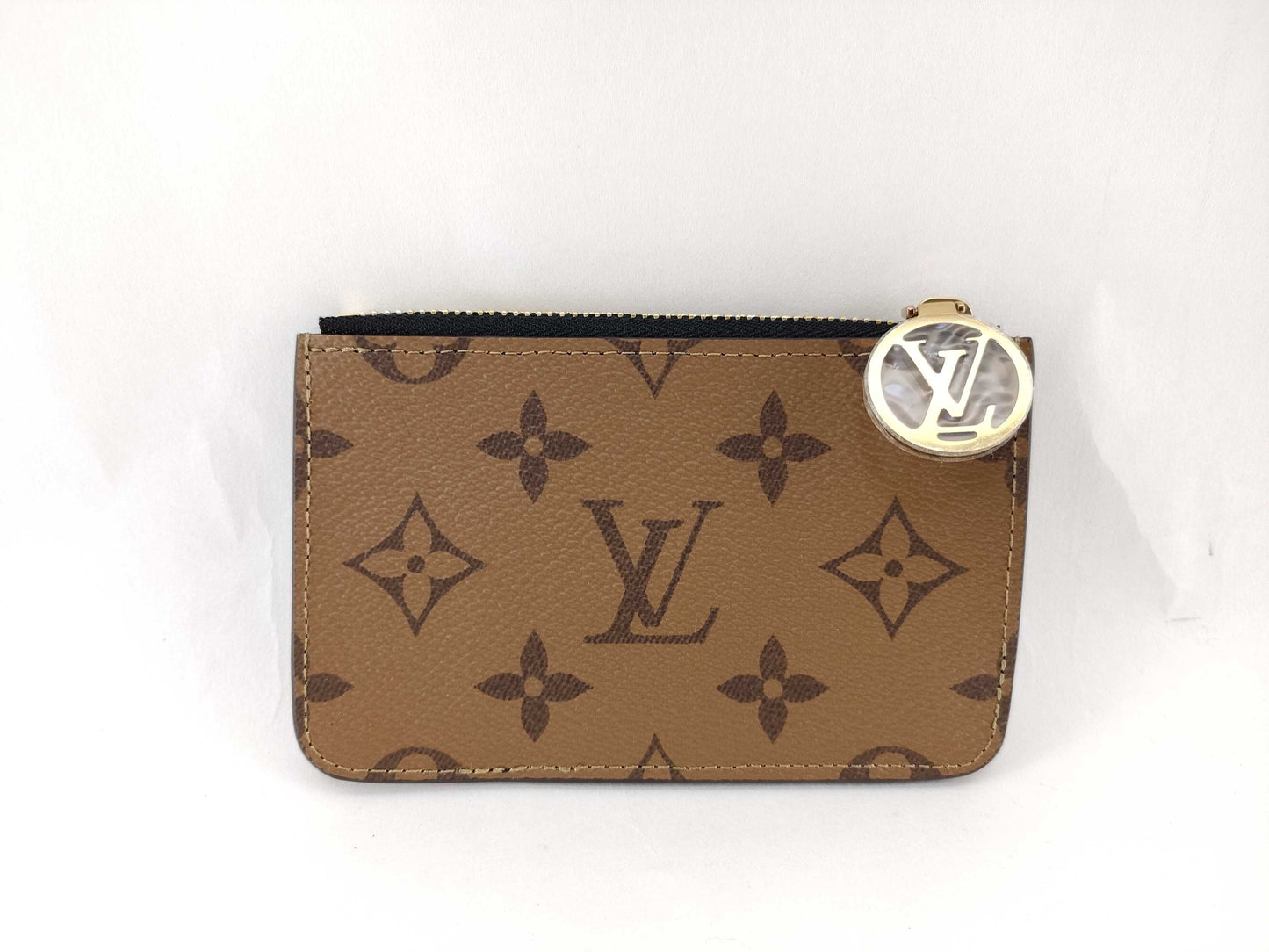 LOUIS VUITTON Monogram Reverse Porte Carte Romy Card Case M81912 Coin Case