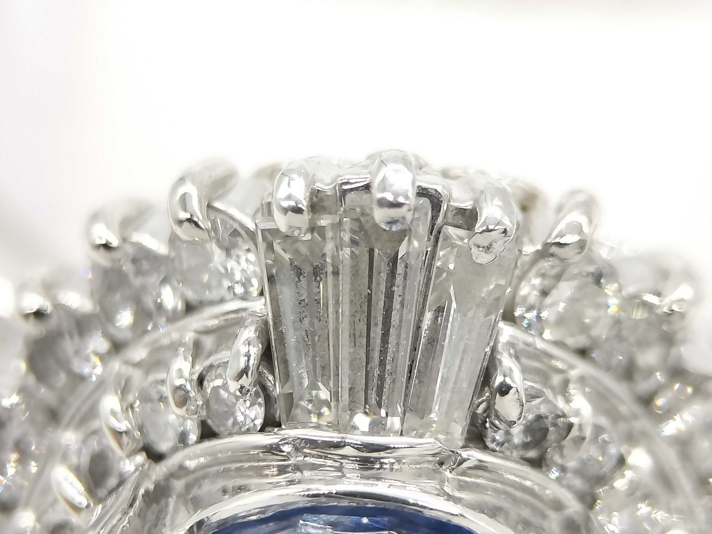 S7.07ct D0.90ct PT900 14.0g Ring