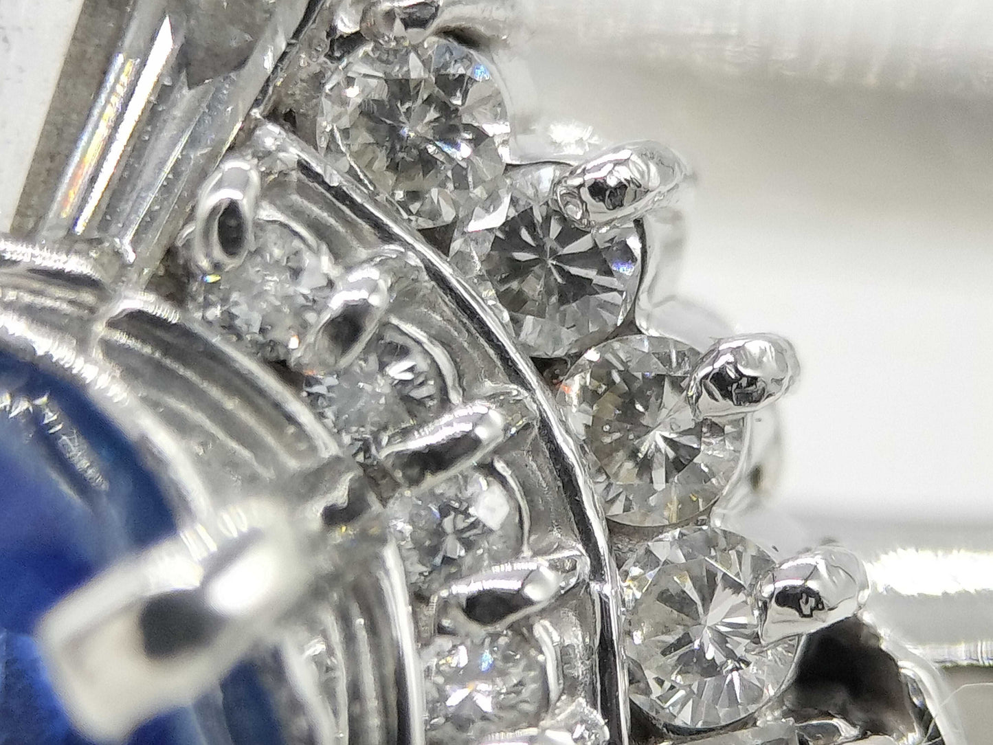 S7.07ct D0.90ct PT900 14.0g Ring