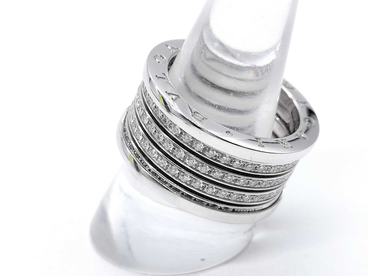 BVLGARI 20th Anniversary B.zero1 #61 Diamond WG Au750 21.2g Ring