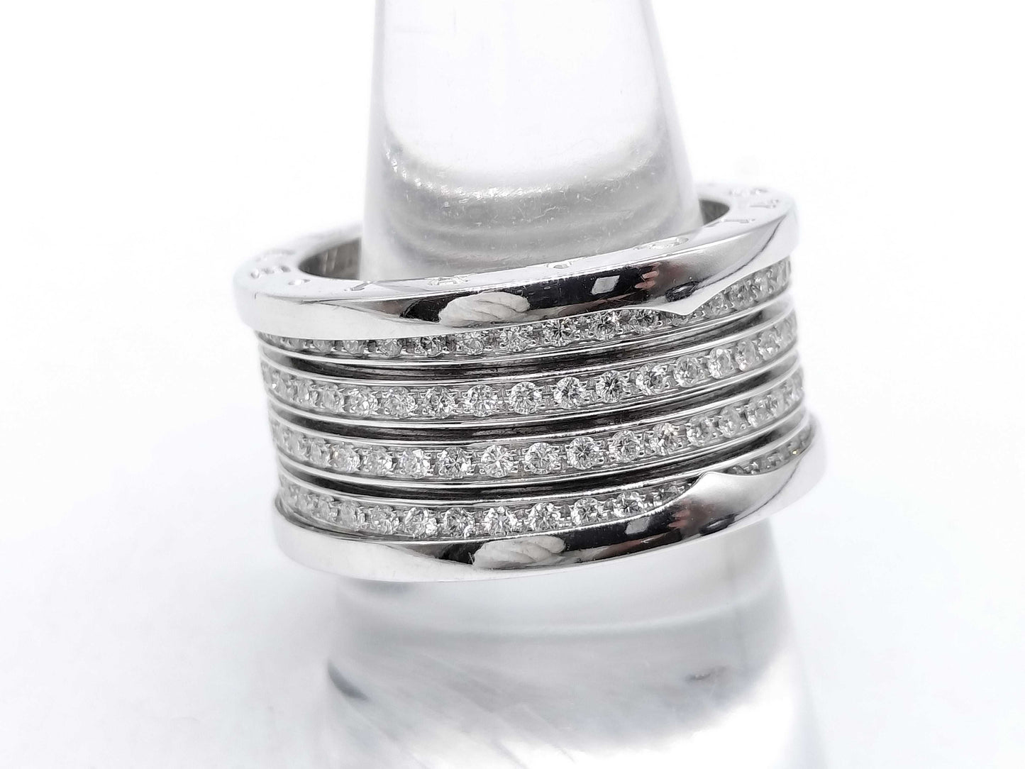 BVLGARI 20th Anniversary B.zero1 #61 Diamond WG Au750 21.2g Ring
