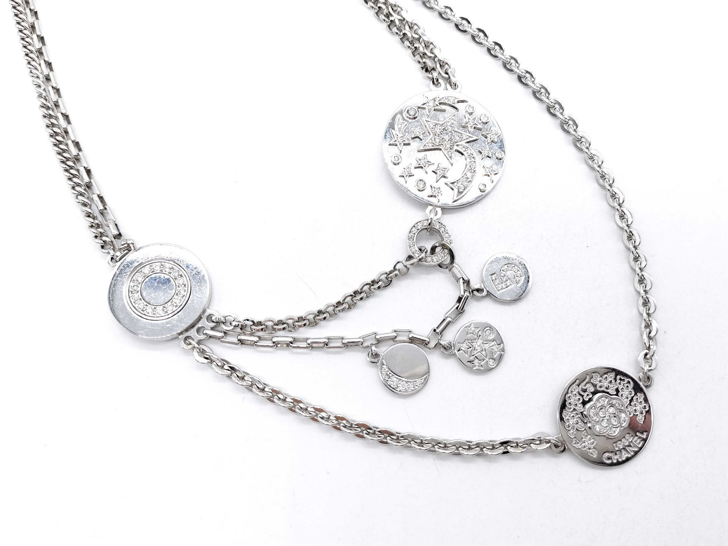 CHANEL Icon Collection Diamond WG 750 78.6g Necklace