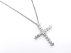 HARRY WINSTON Madonna Cross Large Diamond PT950 11.4g Necklace