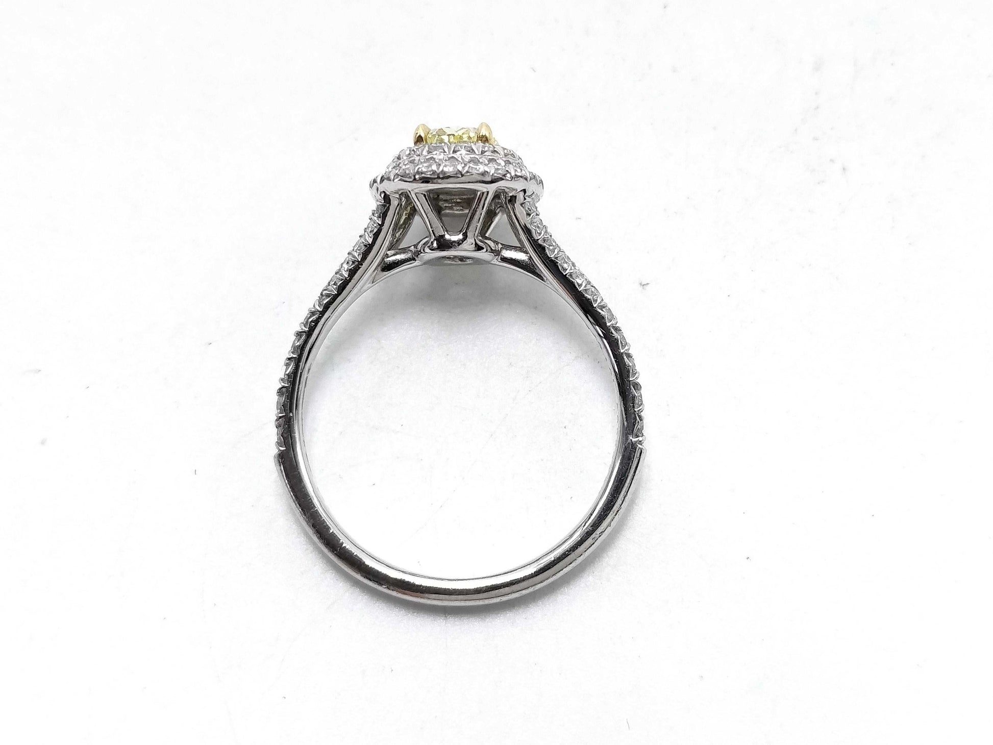 Tiffany&Co. Sorest YD0.59ct Melee Diamond PT950/750 5.1g Ring