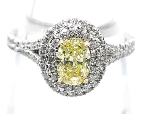 Tiffany&Co. Sorest YD0.59ct Melee Diamond PT950/750 5.1g Ring