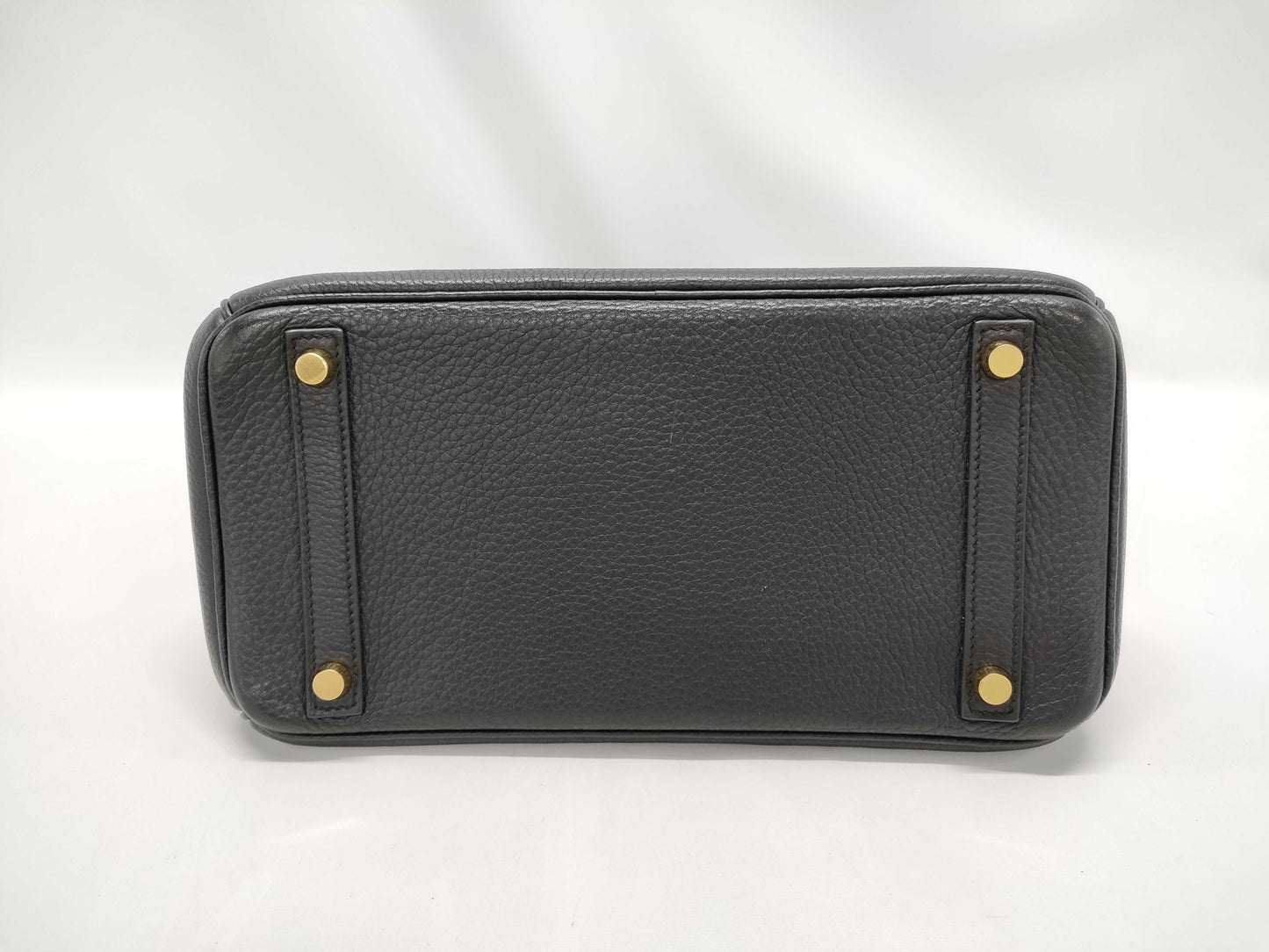 HERMES Birkin 30 Togo/Black/□Q Stamp/GD Hardware Handbag