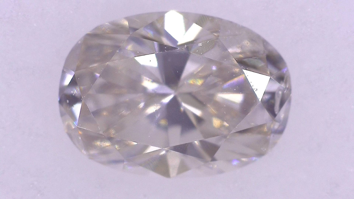 0.484ct VERY LIGHT PINK BROWN I-1 ****/GD/GD FAINT NATURAL 5.69-4.11X2.86mm OV Diamond Loose
