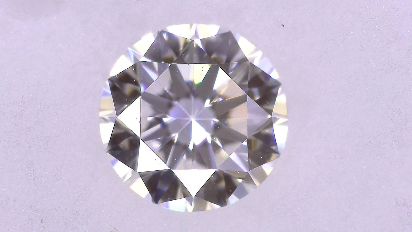 0.369ct F VVS-2 VERY GOOD/VG/VG NONE NATURAL 4.58-4.62X2.83mm Diamond Loose