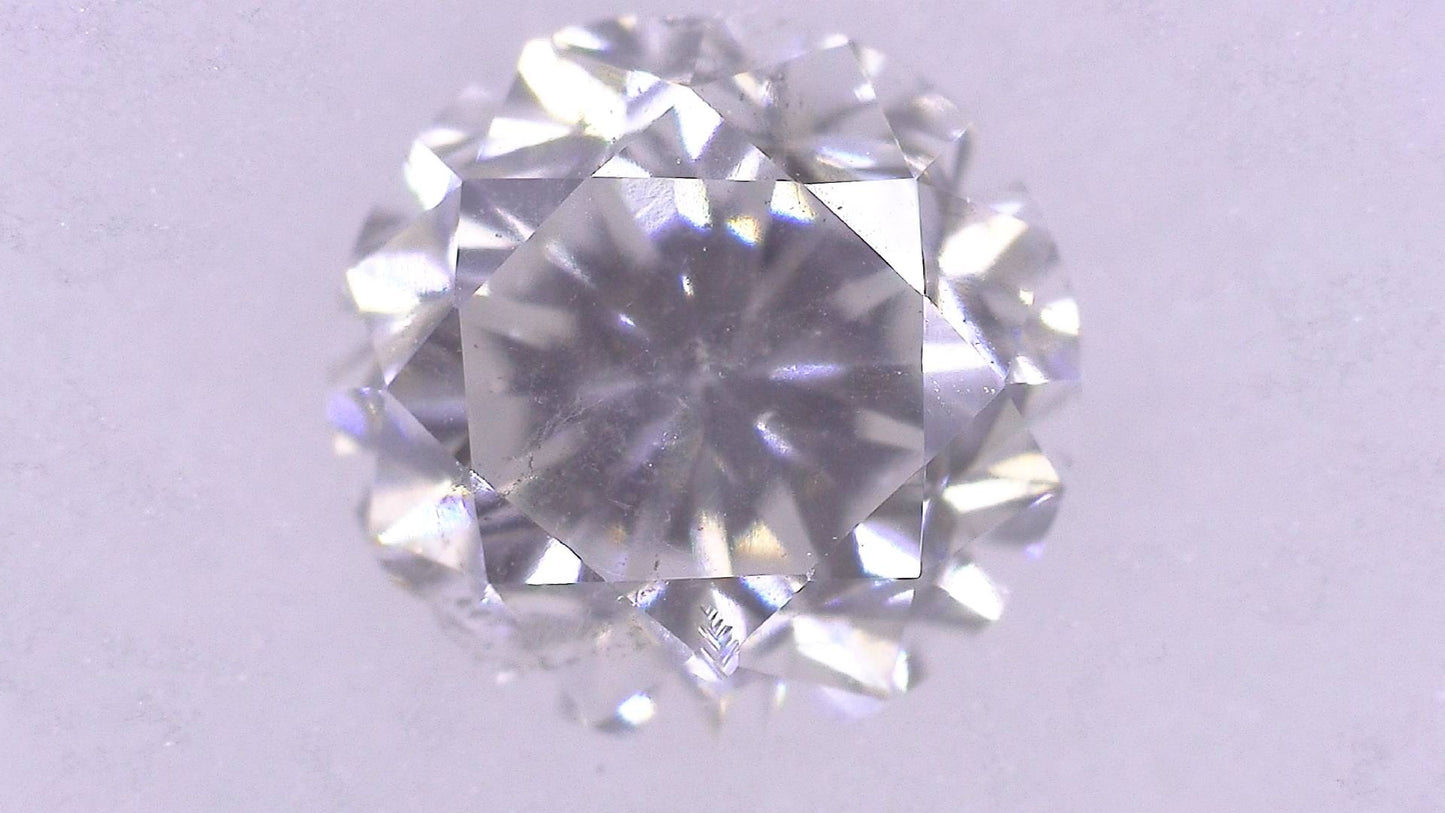 0.418ct F SI-2 POOR/GD/FR MEDIUM BLUE NATURAL 4.46-4.59X3.13mm Loose Diamond