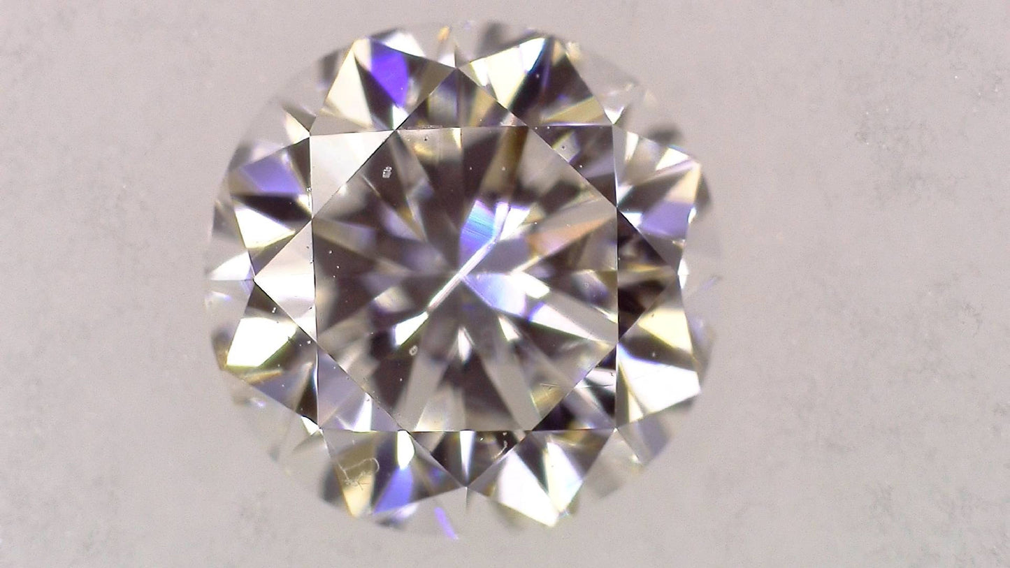 0.358ct F VS-2 GOOD/GD/FR STRONG BLUE NATURAL 4.37-4.46X2.87mm Loose Diamond