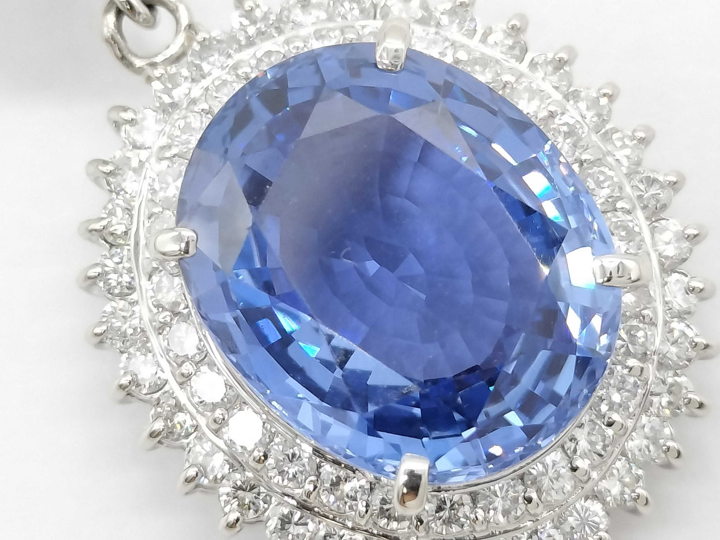 S10.82ct D1.18ct/0.15ct Pt900/Pt850 21.1g Necklace