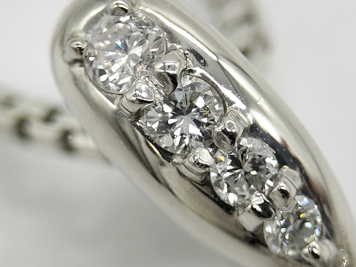 S10.82ct D1.18ct/0.15ct Pt900/Pt850 21.1g Necklace