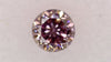 0.132ct Fancy Brownish Purple Pink SI-2 ****/GD/FR None Natural 3.13-3.17 x 2.06mm RD Diamond Loose Stone