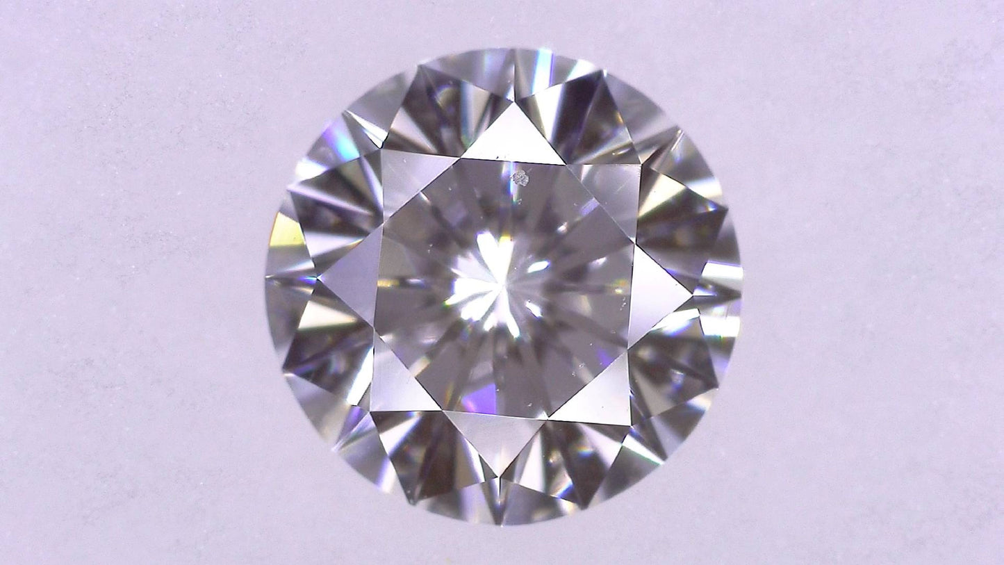 0.442ct F VS-1 ****/GD/GD NONE NATURAL 4.91-4.96X3.01mm RD Loose Diamond