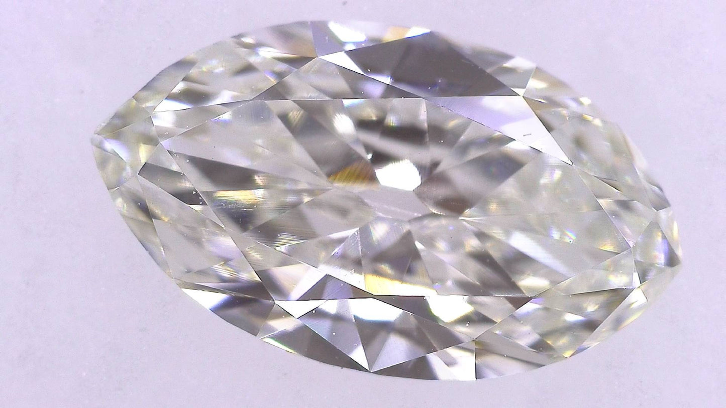 1.002ct I VS-2 ****/GD/GD FAINT NATURAL 9.04-5.22X2.86mm MQ Loose Diamond