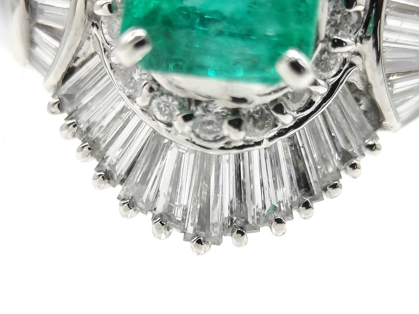 E1.27ct D0.90ct PT900 8.5g Ring