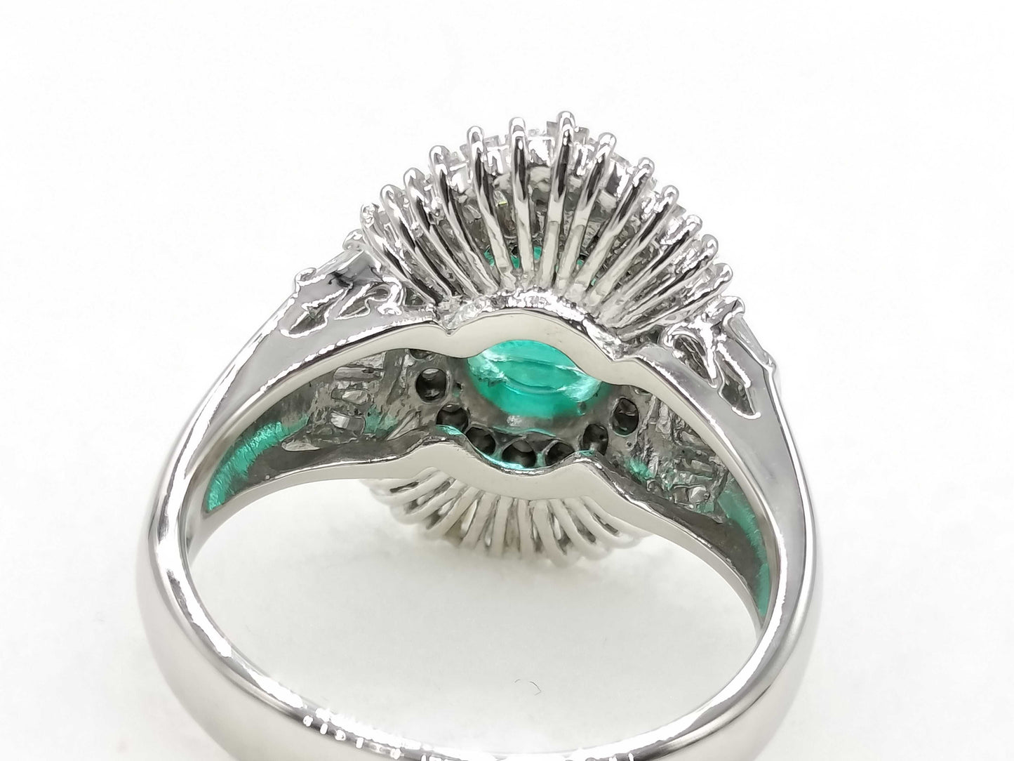 E1.27ct D0.90ct PT900 8.5g Ring