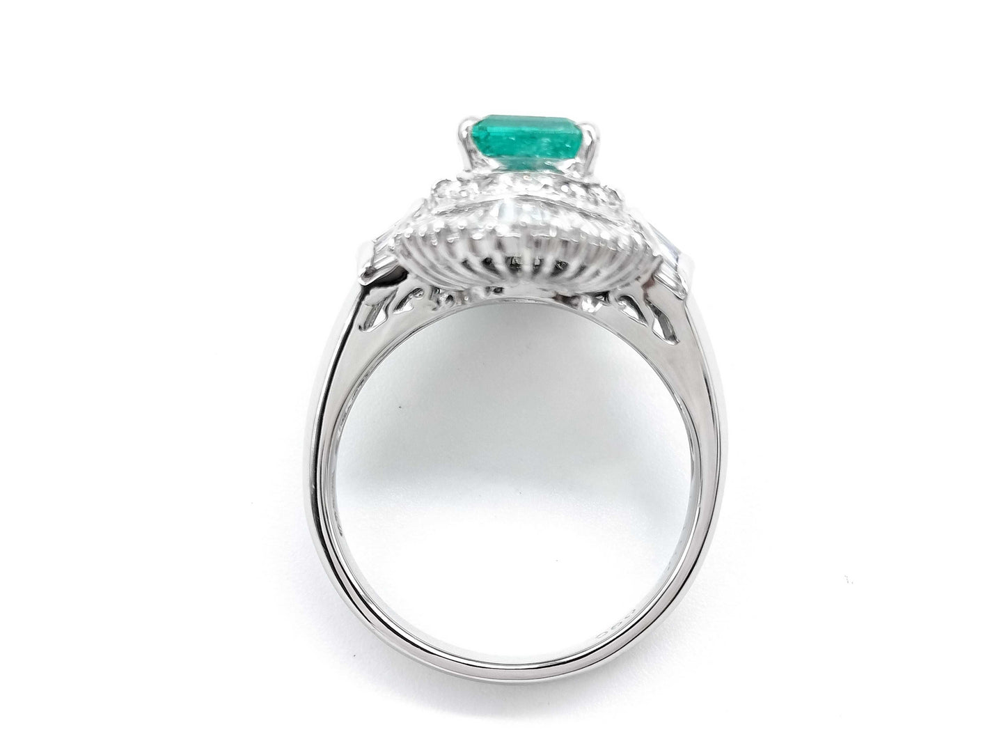 E1.27ct D0.90ct PT900 8.5g Ring