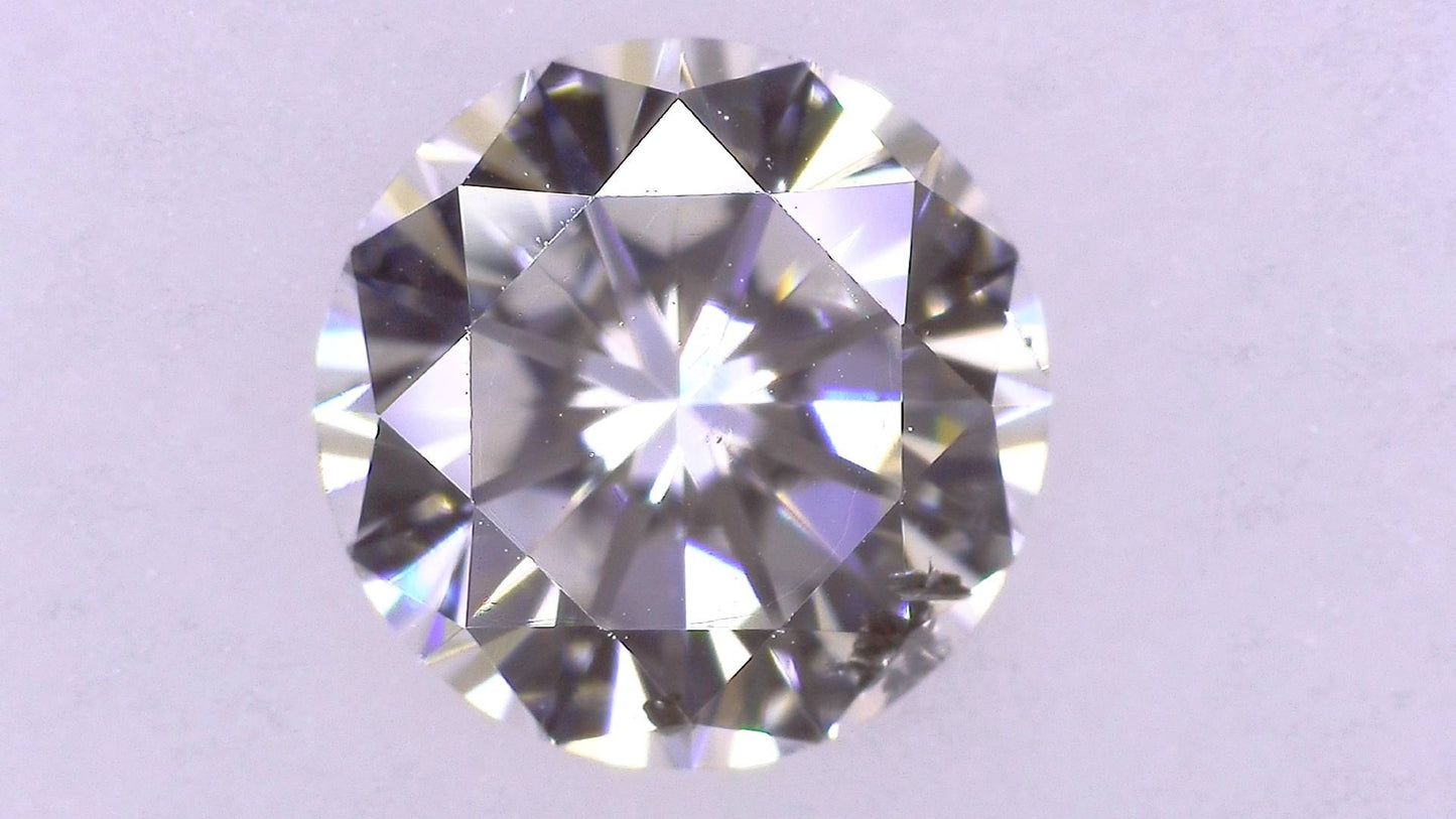 0.596ct G SI-2 GOOD/GD/GD STRONG BLUE NATURAL 5.37-5.42X3.29mm Loose Diamond