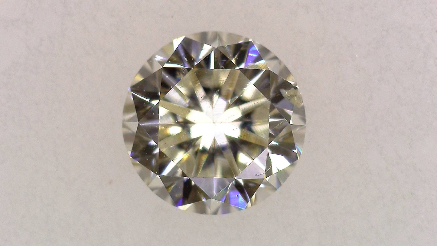 0.375ct K SI-2 FAIR/GD/FR MEDIUM BLUE NATURAL 4.54-4.56X2.85mm Loose Diamond