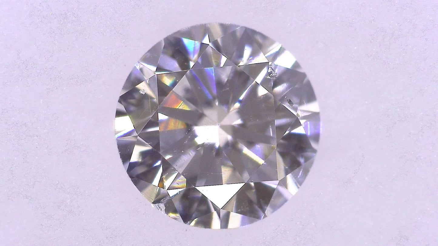 0.350ct E SI-2 VERY GOOD/GD/GD MEDIUM BLUE NATURAL 4.50-4.54X2.74mm Loose Diamond