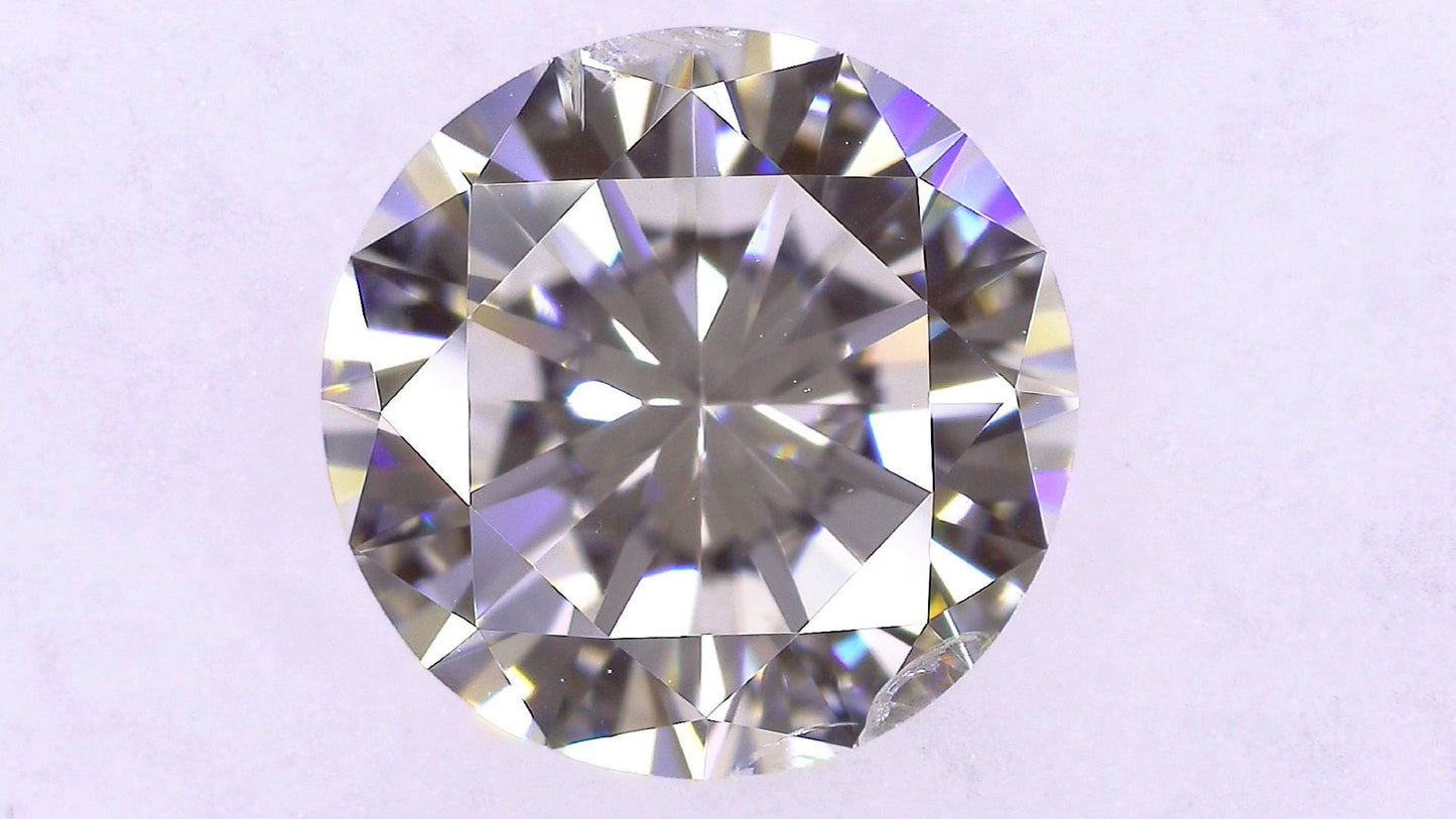 1.079ct H SI-2 VERY GOOD/VG/VG FAINT NATURAL 6.63-6.69X3.97mm Loose Diamond