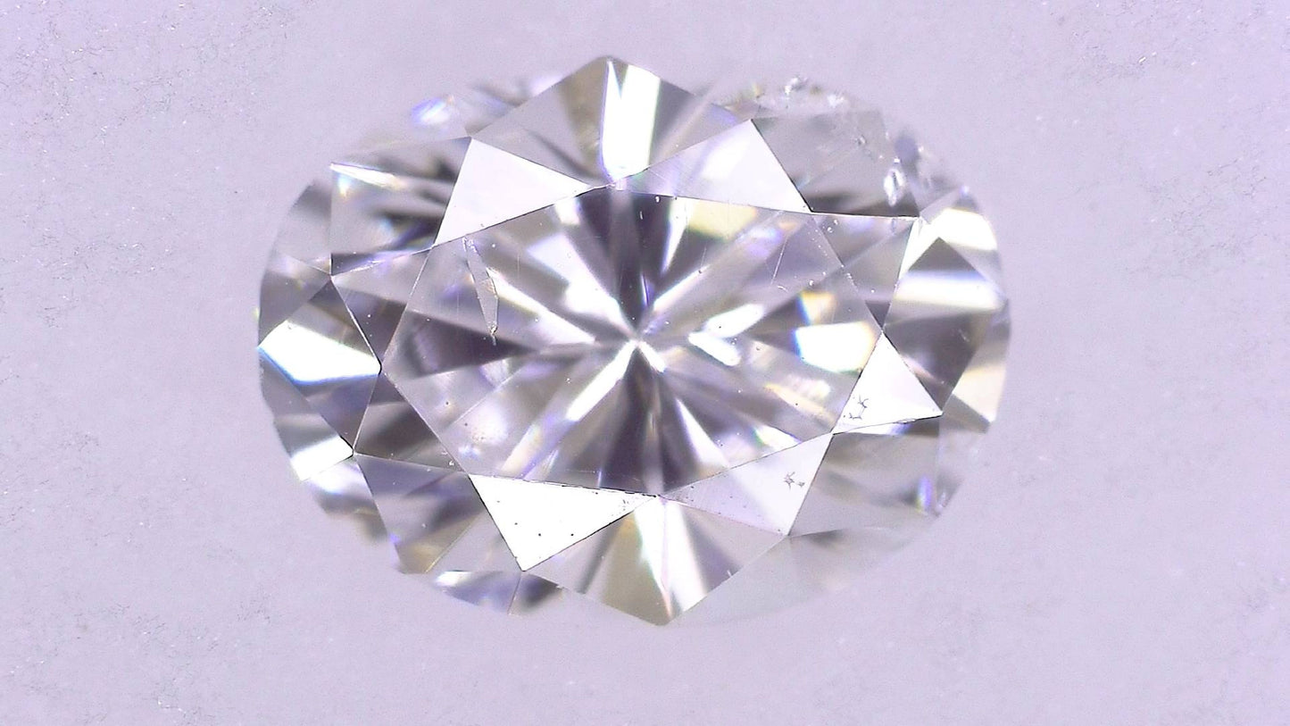 0.335ct F SI-2 ****/GD/GD FAINT NATURAL 4.96-3.79X2.70mm OV Loose Diamond