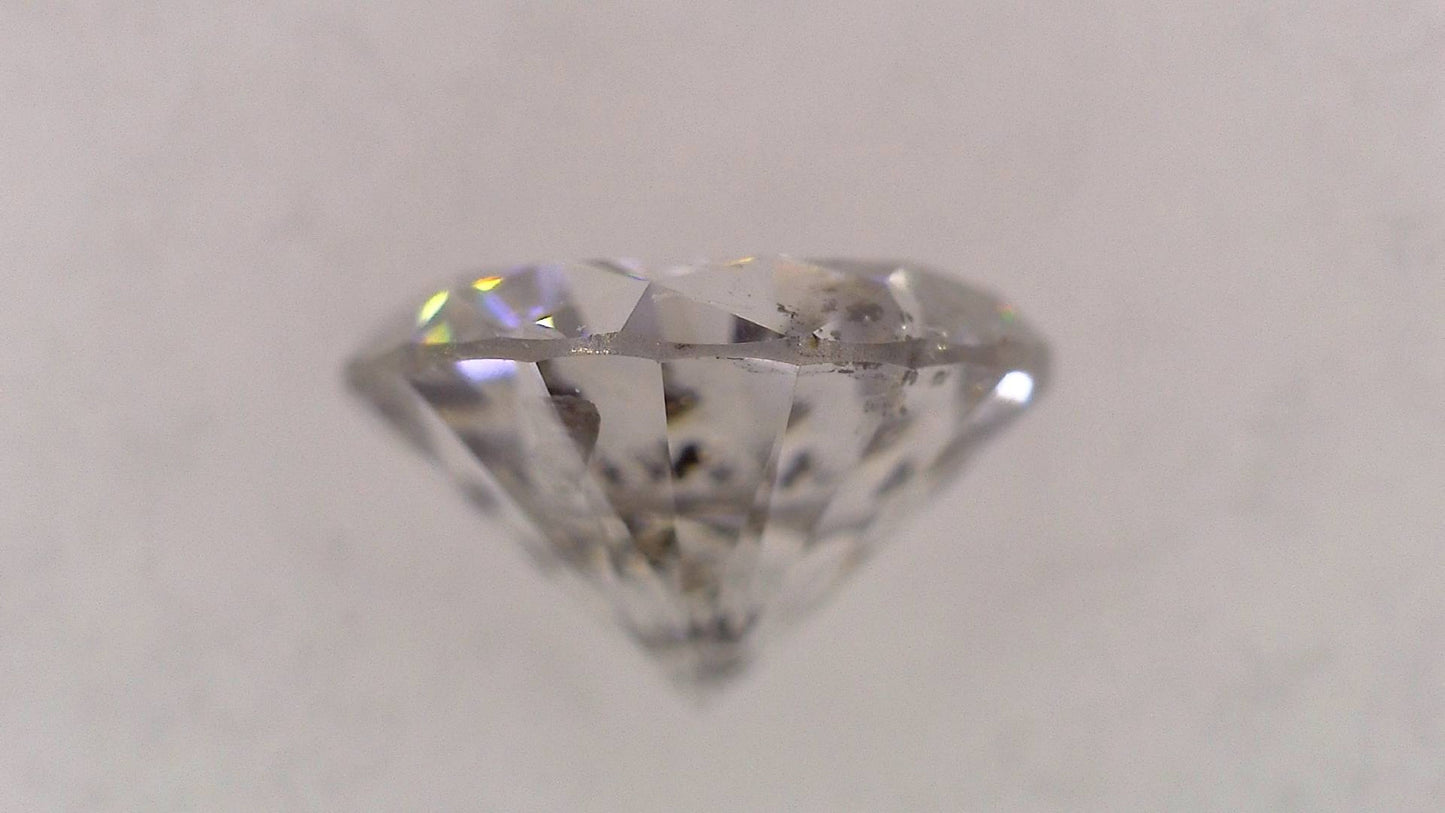 0.345ct H I-1 GOOD/GD/FR NONE NATURAL 4.46-4.52X2.76mm Loose Diamond