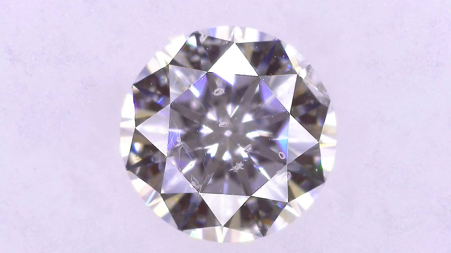0.742ct D I-1 GOOD/VG/FR MEDIUM BLUE NATURAL 5.66-5.73X3.58mm Loose Diamond