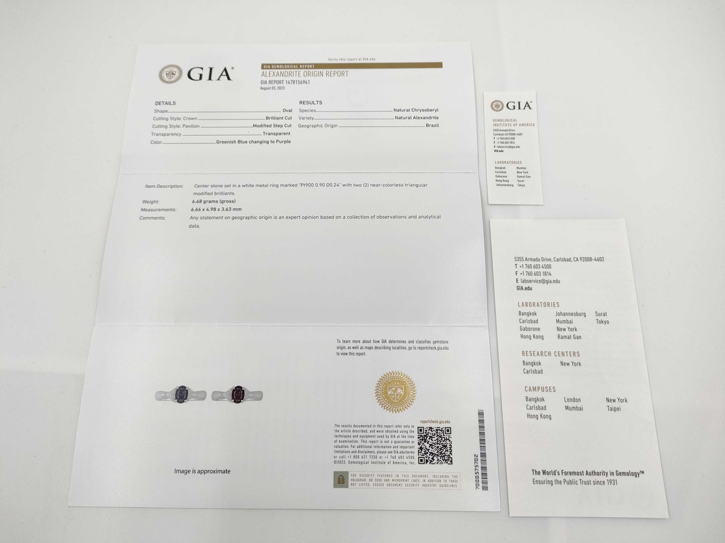 AX 0.90ct D 0.24ct PT900 6.7g Ring
