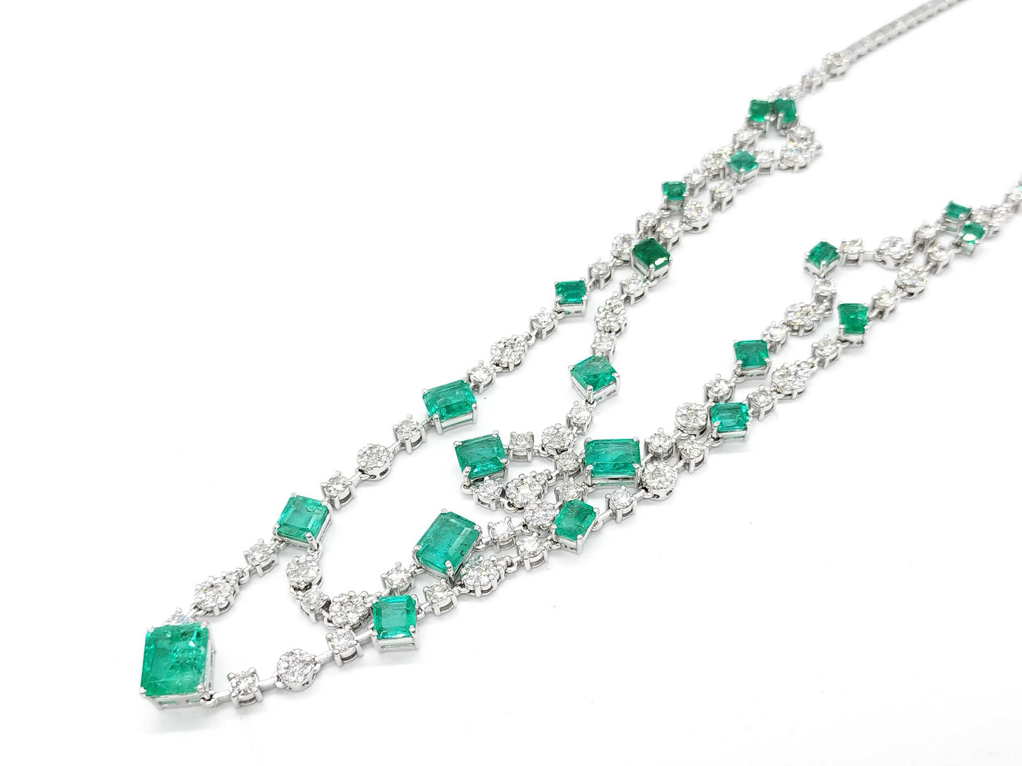E14.22ct D7.10ct K18 40.8g Necklace