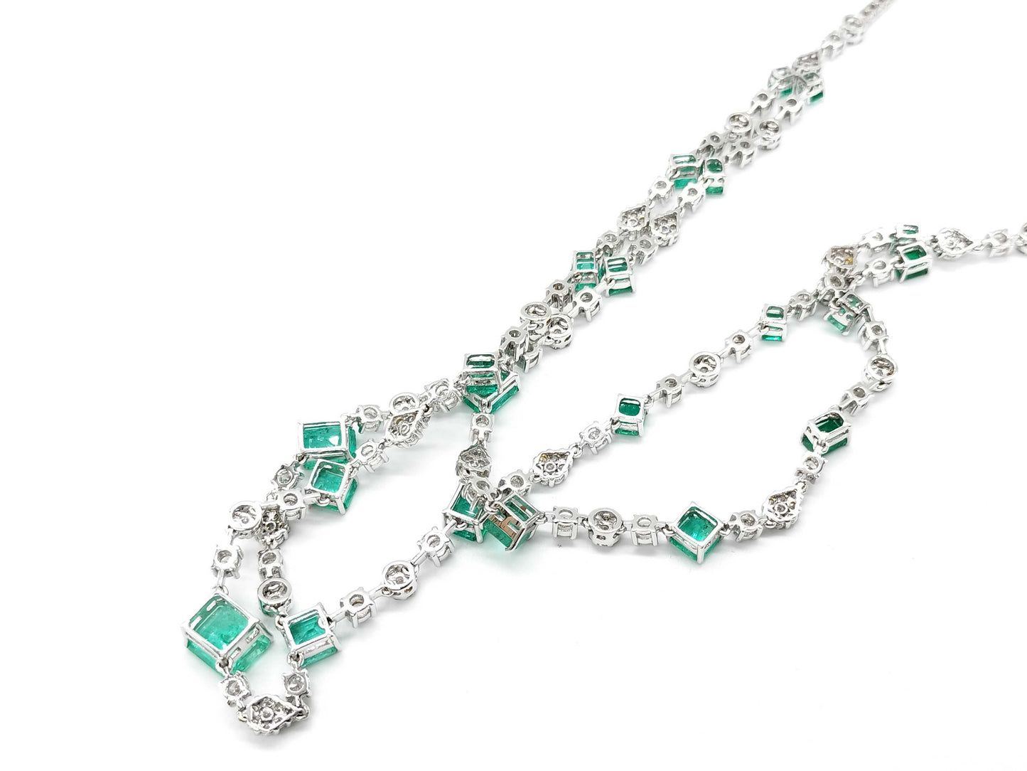 E14.22ct D7.10ct K18 40.8g Necklace