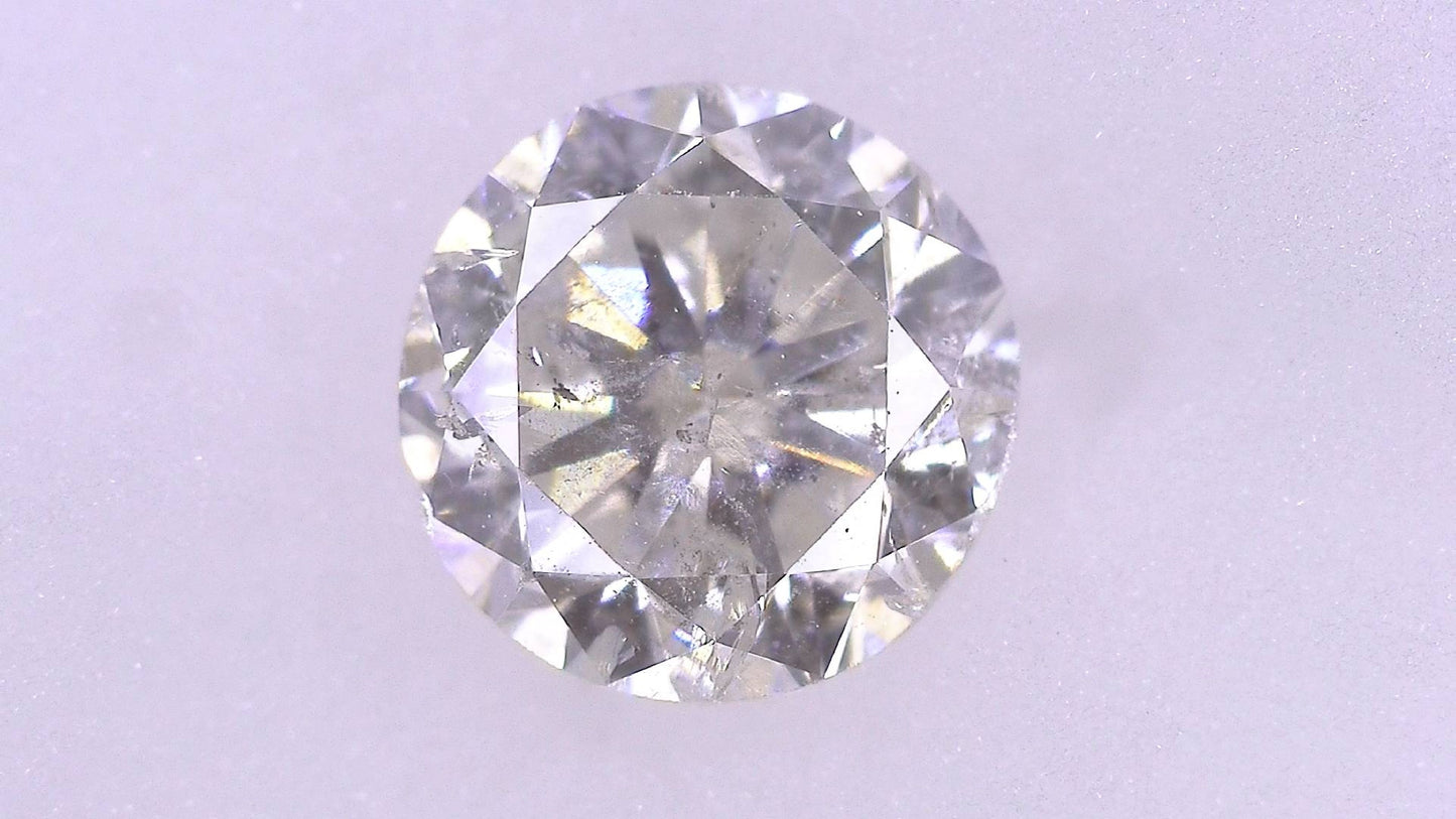 0.506ct H I-1 FAIR/GD/FR STRONG BLUE NATURAL 4.84-4.92X3.14mm Loose Diamond