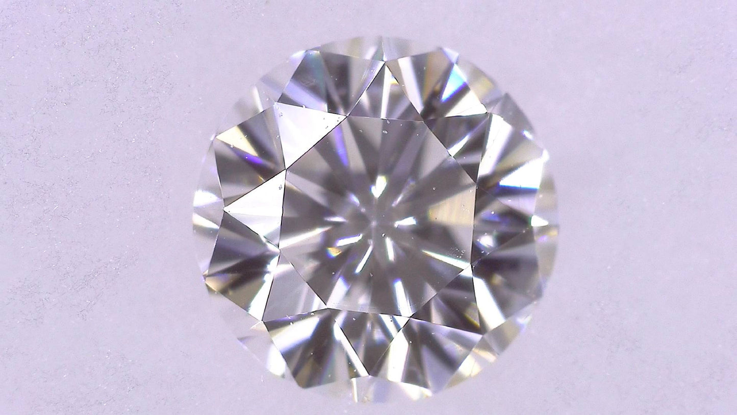 0.355ct F VS-2 VERY GOOD/GD/GD NONE NATURAL 4.50-4.53X2.89mm Loose Diamond