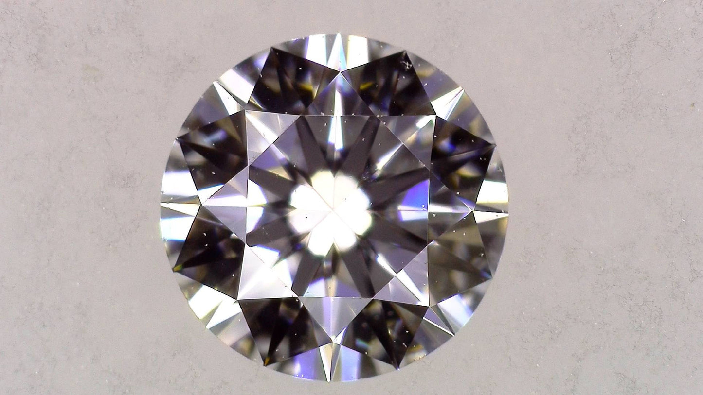 0.349ct F VS-1 EXCELLENT/EX/EX 3EX FAINT NATURAL 4.60-4.63X2.78mm Loose Diamond