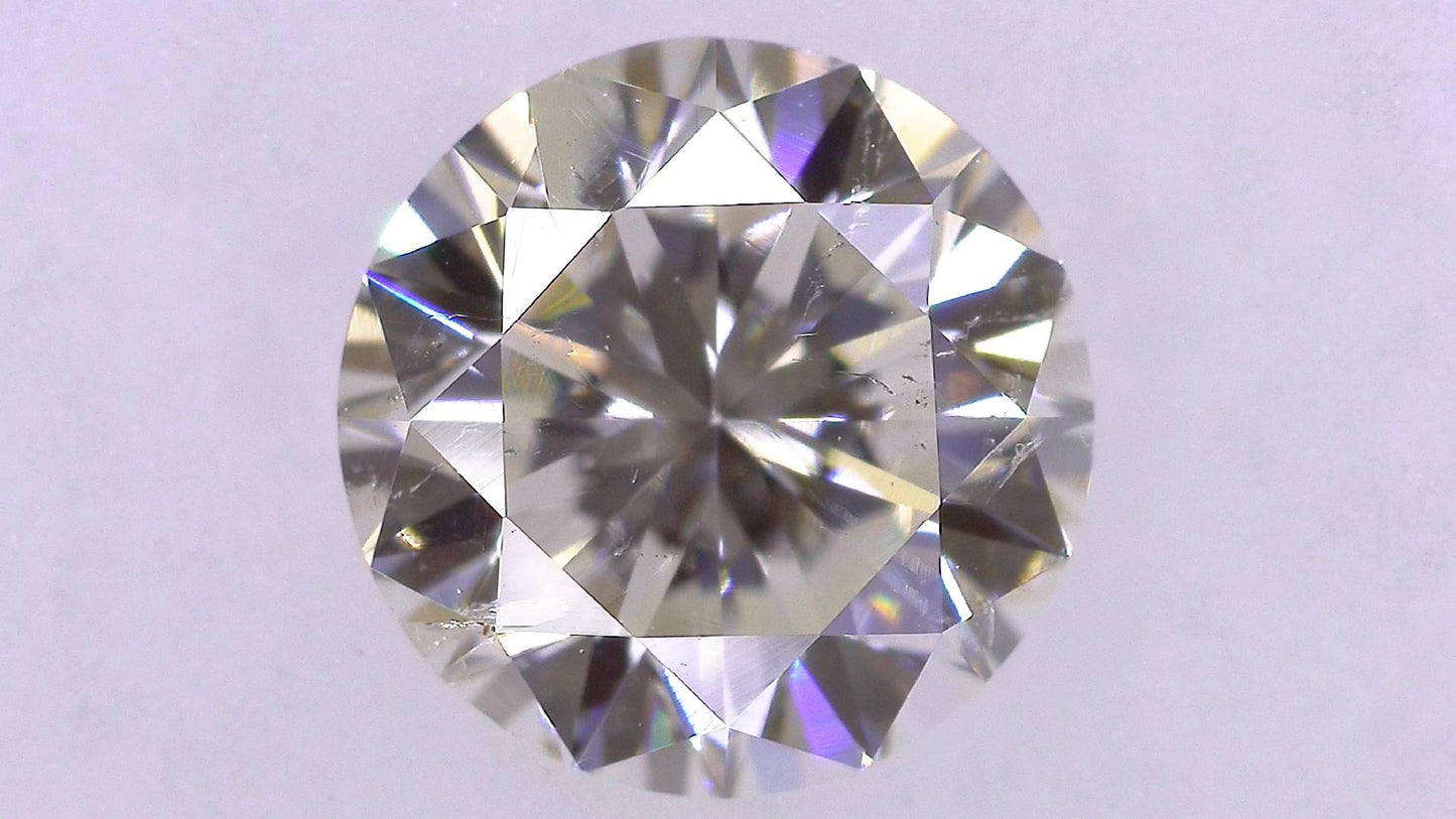1.028ct J I-1 GOOD/GD/GD NONE NATURAL 6.40-6.46X4.04mm Loose Diamond