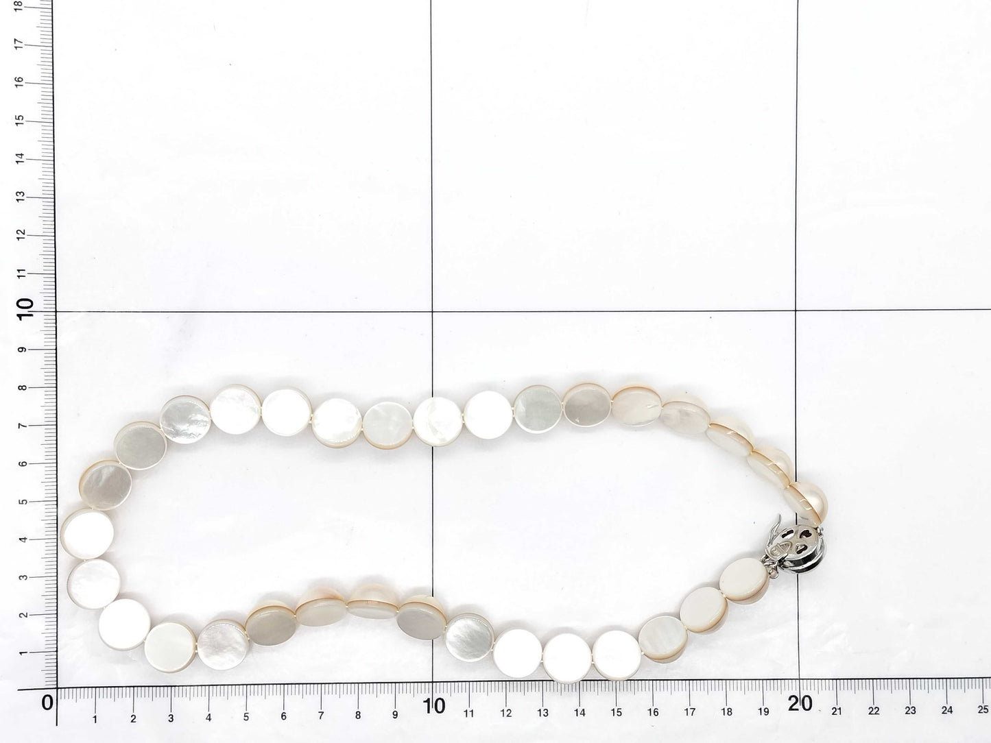 TASAKI Mabe Pearl Necklace, Approx. 13.5mm Diameter, Sterling Silver, 59.4g