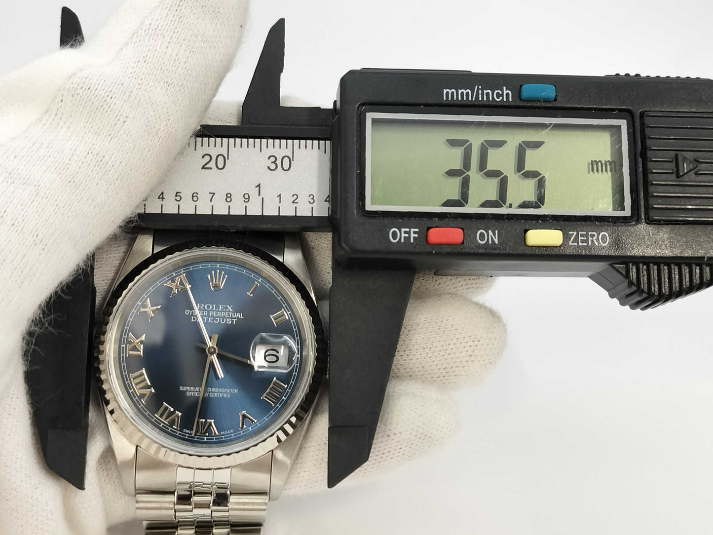 ROLEX 16234 T434155 Blue Roman Men's Watch