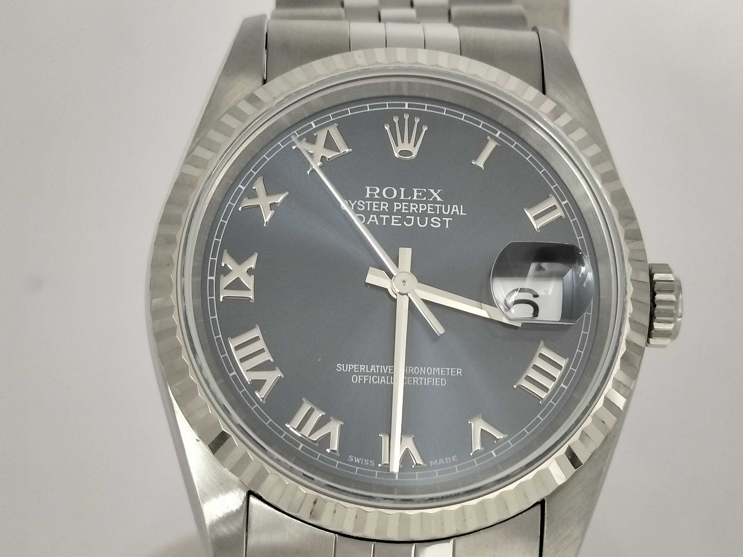 ROLEX 16234 T434155 Blue Roman Men's Watch