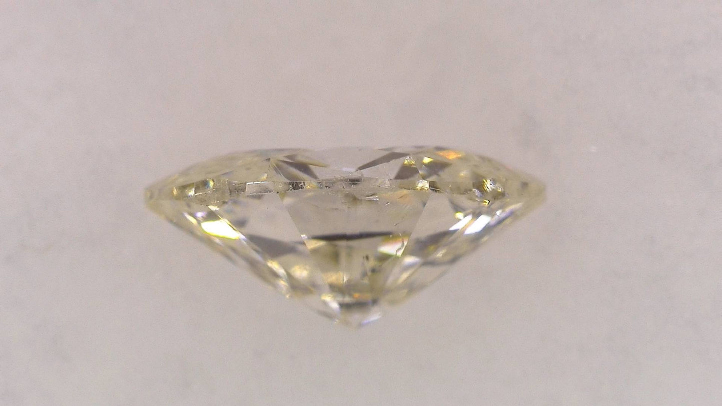 0.386ct L ) FAINT BROWN SI-2 ****/GD/GD STRONG BLUE NATURAL 5.75-4.22X2.57mm OV Diamond Loose