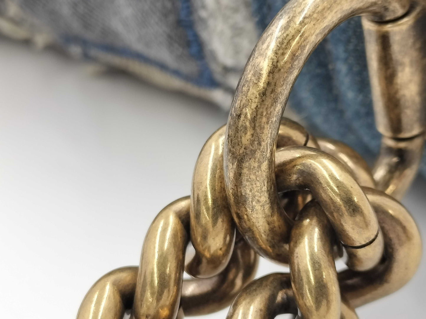 CHANEL Boy Chanel 20 Denim Chain Shoulder Bag Shoulder Bag