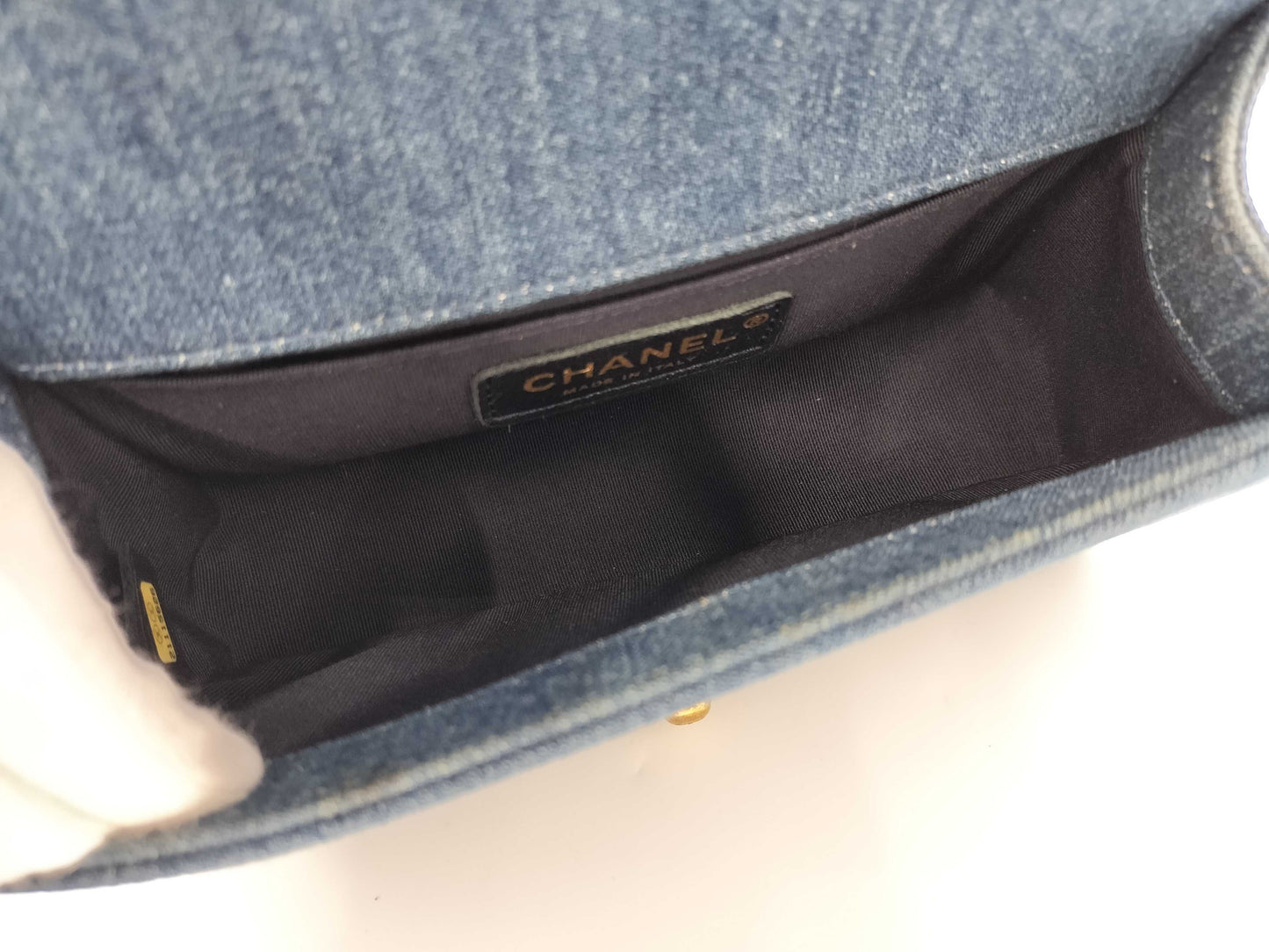 CHANEL Boy Chanel 20 Denim Chain Shoulder Bag Shoulder Bag