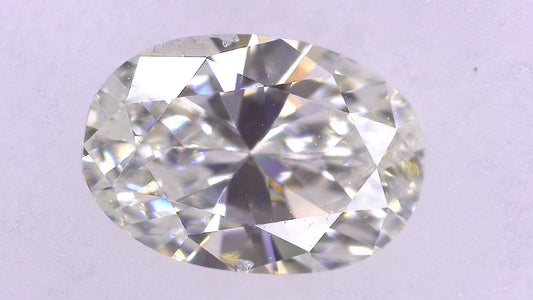 0.510ct I SI-2 ****/GD/GD NONE NATURAL 6.36-4.38X2.71mm OV Diamond Loose
