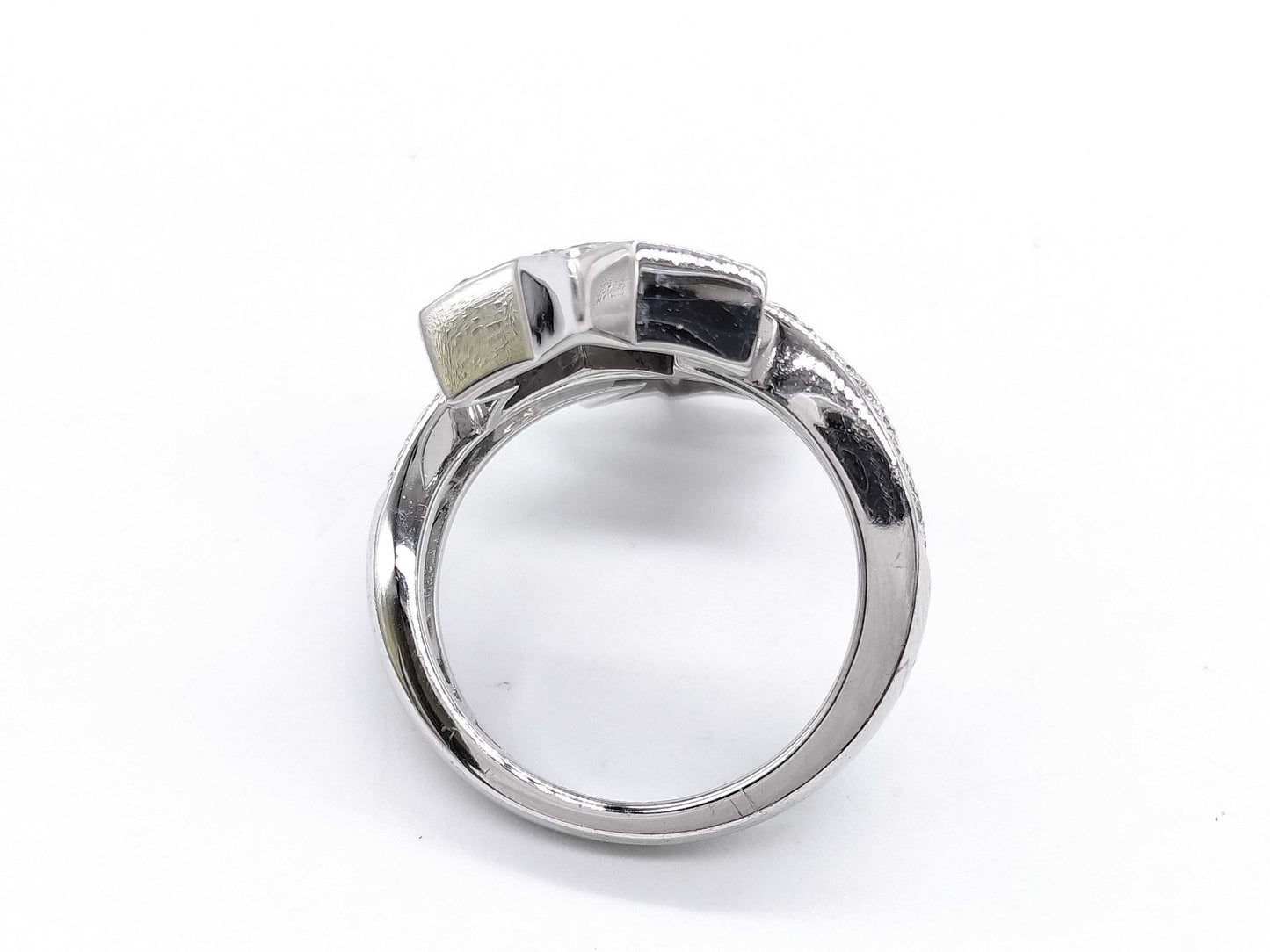 CHANEL Comet #46 Diamond Ring, White Gold, OR750, 6.8g