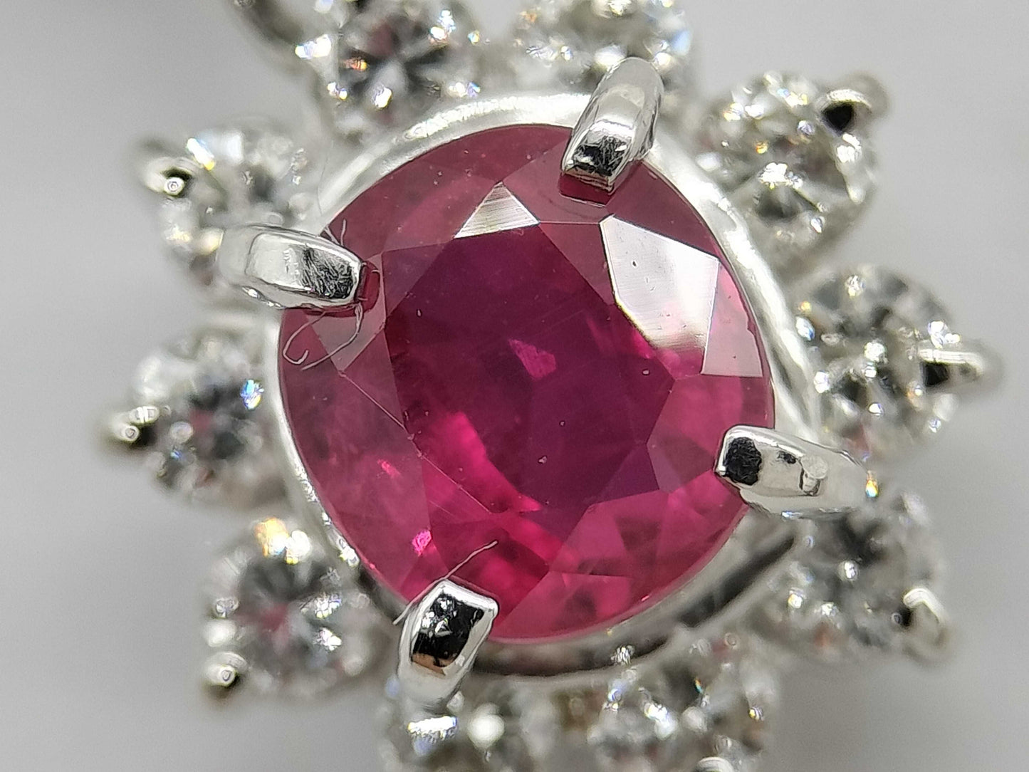 R0.73ct D0.27ct/0.17ct Pt900/Pt850 6.5g Necklace