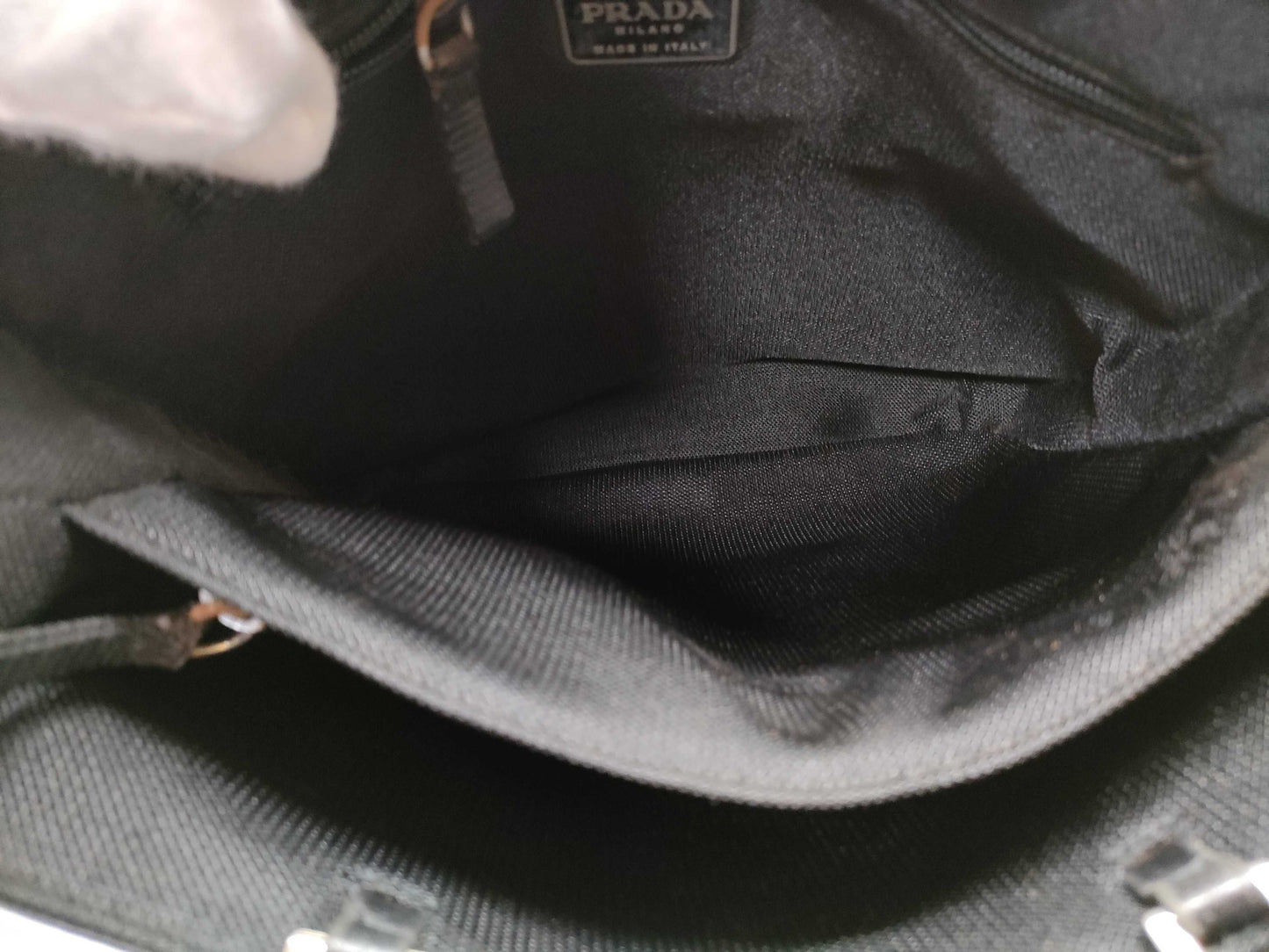 PRADA Canvas x Leather Handbag