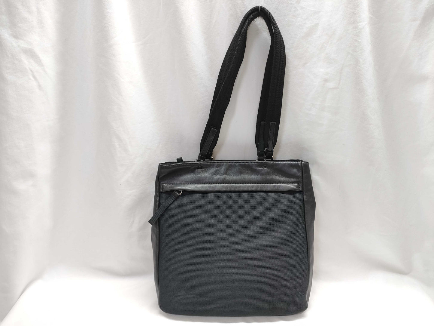 PRADA Canvas x Leather Handbag