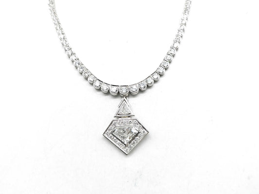 D2.004ct D0.30ct FD0.60ct Diamond PT900 33.6g Necklace