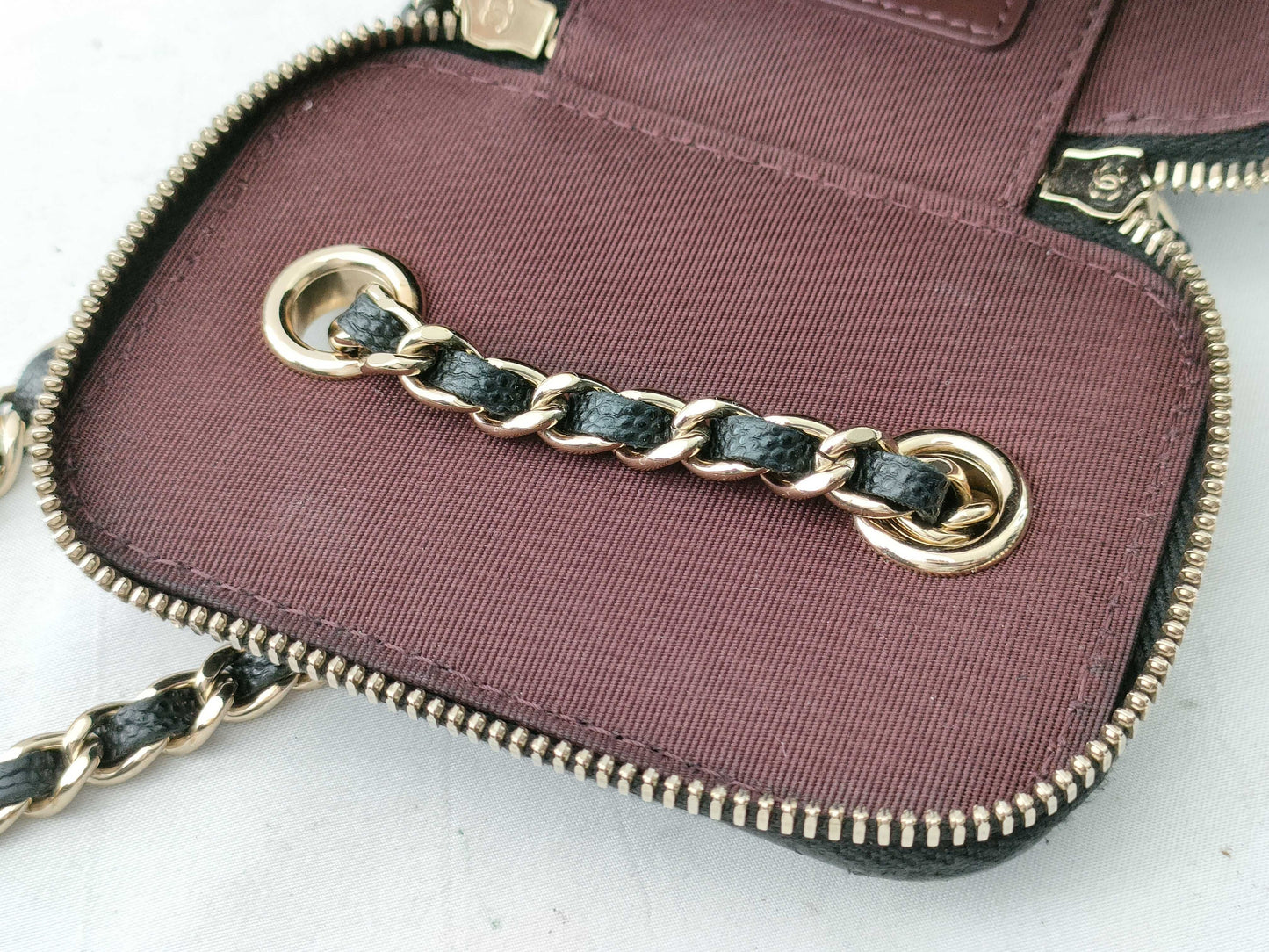 CHANEL #31 Caviar Skin Mini Vanity Chain Bag